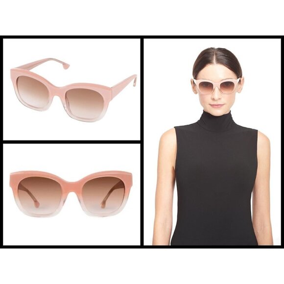 💕ALICE + OLIVIA💕 Victoria Sunglasses Blush/Fade NWT - Picture 1 of 16